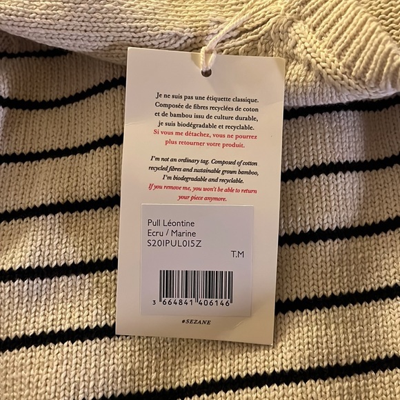 <FAKE ALERT>Sezane Leontine Jumper bought from eBay - Picture 4 of 8